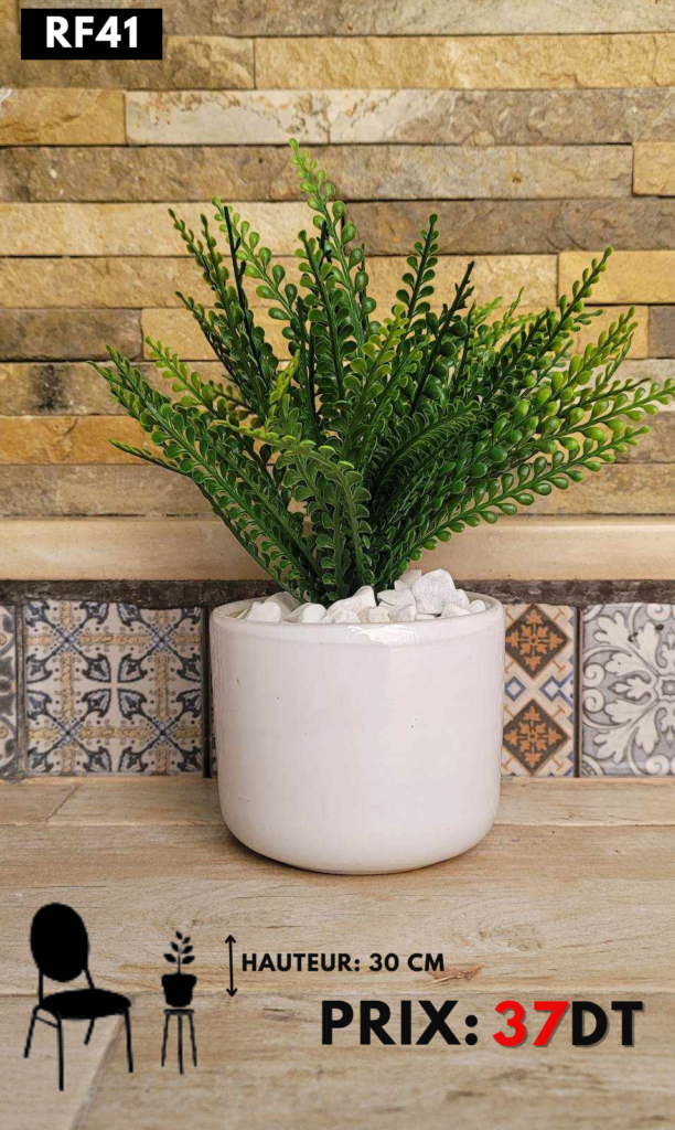 Mini plante artificielle Fougères Avec Pot En Céramique RF41 Plantes d