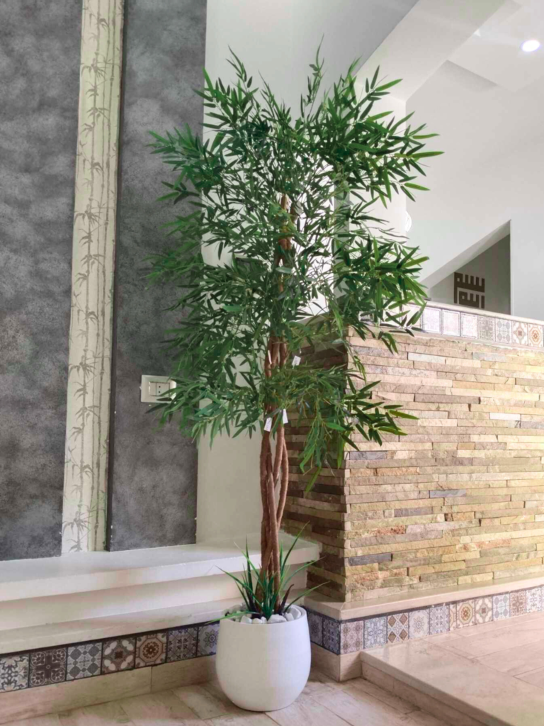 Bambou Artificiel 864 Feuilles 180 Cm Vert | Leroy Merlin