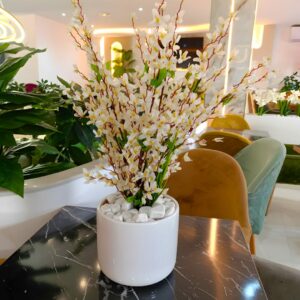 Bouquet de branches de cerisier BEIGE artificiel